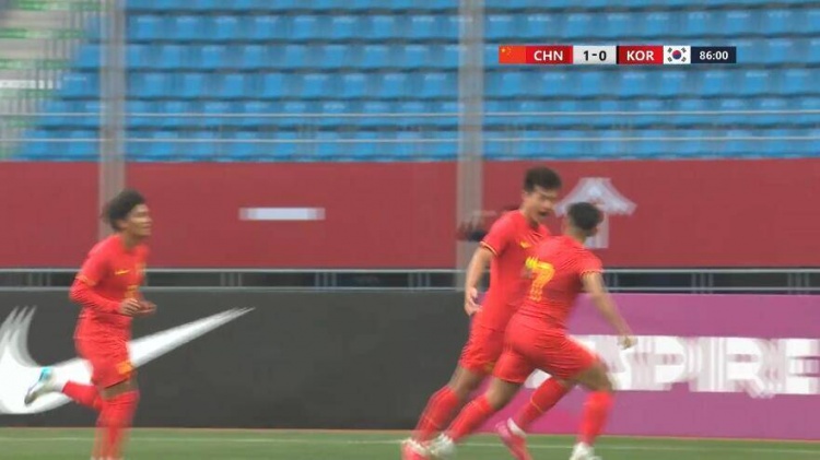  U22國足1-0韓國全場數(shù)據(jù)：控球率49%落后韓國，10射7正領(lǐng)先對手
