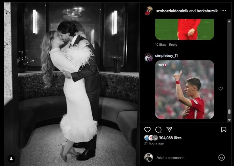  沒完沒了？索博曬結婚照，評論區(qū)還有很多球迷在刷居勒爾圖片
